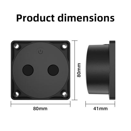 Immax NEO 07543L - Sensor ultrassónico de nível para líquidos, alcance de 5 m Wi-Fi Tuya