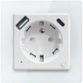 Immax NEO 07544L - Tomada inteligente E 16A/230V + 1xUSB-A+1xUSB C PD 20W Tuya Wi-Fi