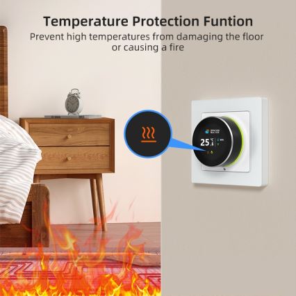 Immax NEO 07555L - Termóstato inteligente para aquecimento de piso elétrico 230V/16A Tuya