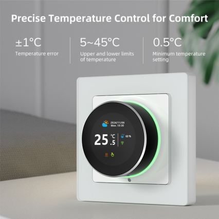 Immax NEO 07555L - Termóstato inteligente para aquecimento de piso elétrico 230V/16A Tuya