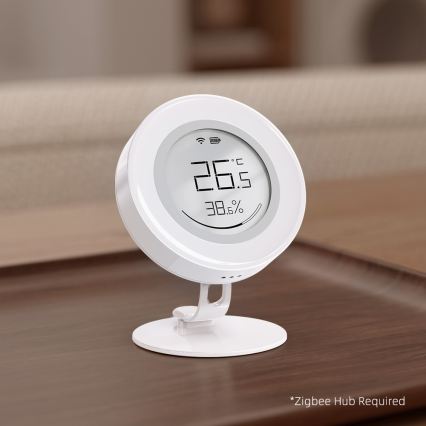 Immax NEO 07557L - Sensor inteligente de temperatura e humidade 1xCR2430 Tuya