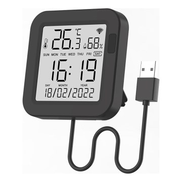 Immax NEO 07559L - Controlador com sensor de temperatura e humidade 5V Wi-Fi