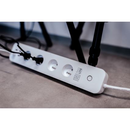Immax NEO 07707L - Extensão NEO LITE Smart 4AC + 4USB Wi-Fi Tuya 1,5m