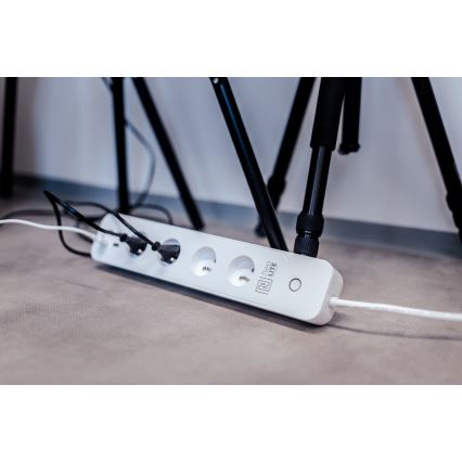 Immax NEO 07707L - Extensão NEO LITE Smart 4AC + 4USB Wi-Fi Tuya 1,5m