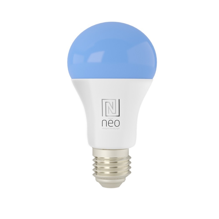 Immax NEO 07712L - LED RGB+CCT Lâmpada com regulação NEO LITE Smart E27/9W/230V Wi-Fi Tuya 2200 - 6500K