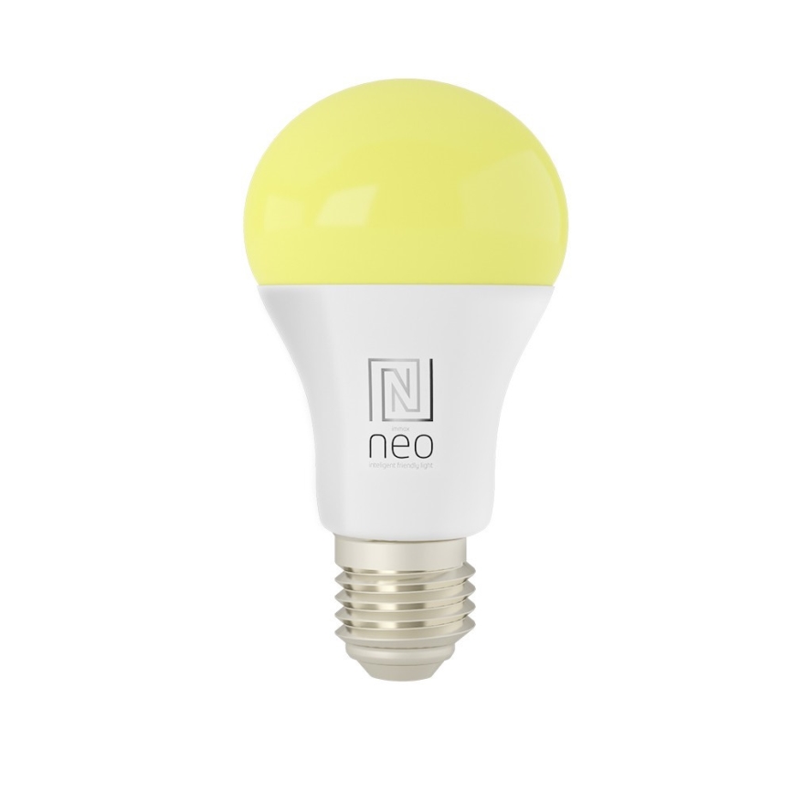 Immax NEO 07712L - LED RGB+CCT Lâmpada com regulação NEO LITE Smart E27/9W/230V Wi-Fi Tuya 2200 - 6500K