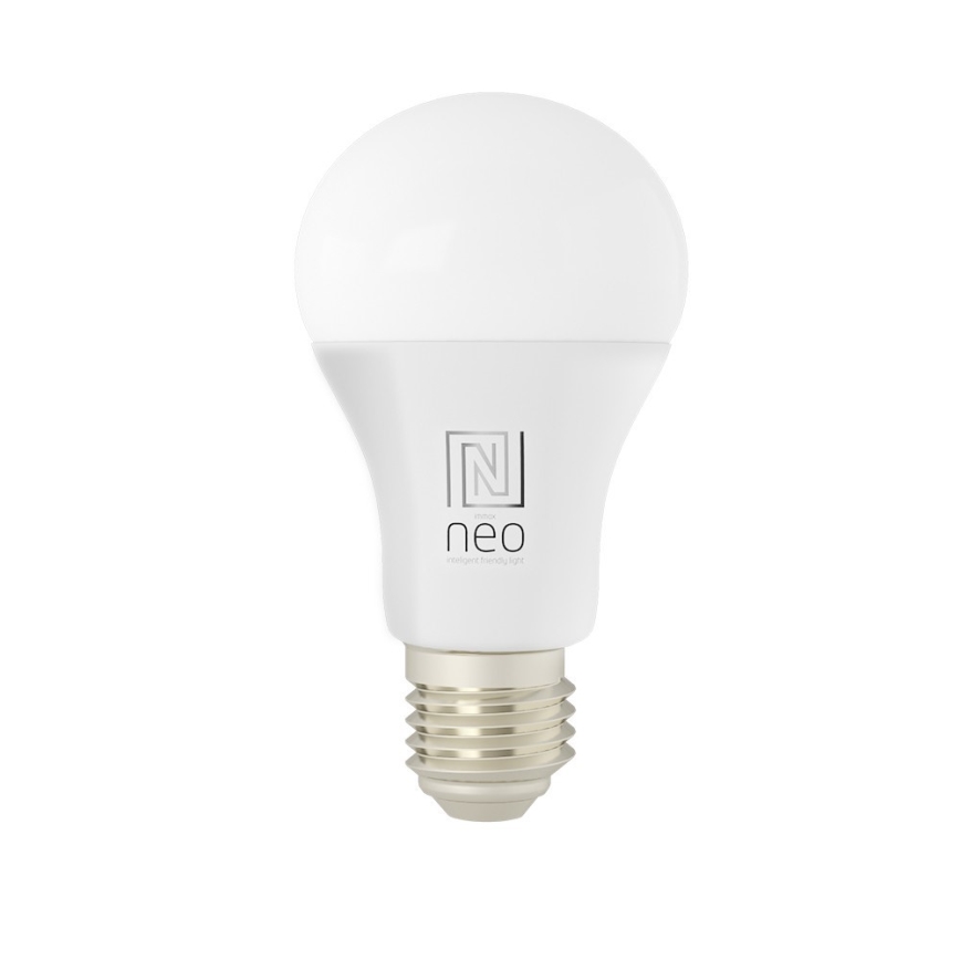 Immax NEO 07712L - LED RGB+CCT Lâmpada com regulação NEO LITE Smart E27/9W/230V Wi-Fi Tuya 2200 - 6500K