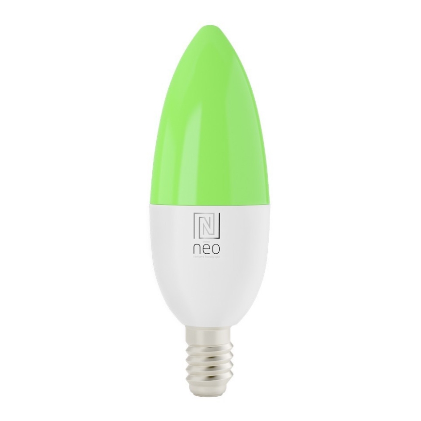Immax NEO 07716L - LED RGB+CCT Lâmpada com regulação E14/5,5W/230V 2700K Wi-Fi Tuya