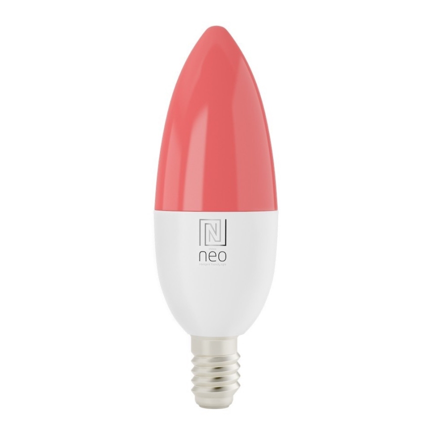 Immax NEO 07716L - LED RGB+CCT Lâmpada com regulação E14/5,5W/230V 2700K Wi-Fi Tuya