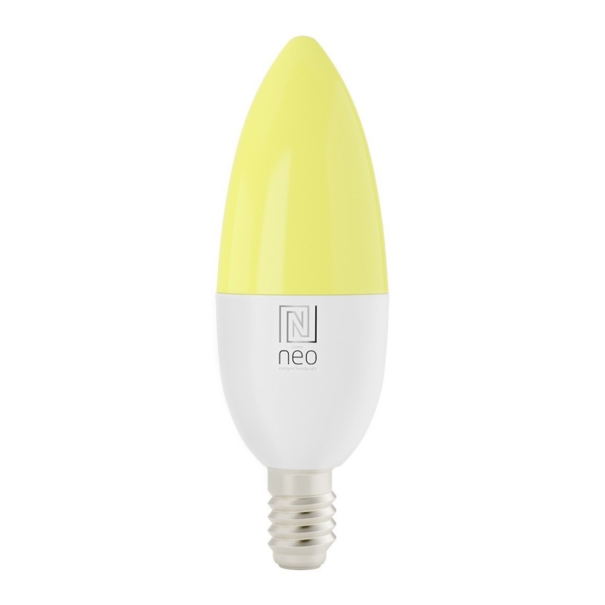 Immax NEO 07716L - LED RGB+CCT Lâmpada com regulação E14/5,5W/230V 2700K Wi-Fi Tuya