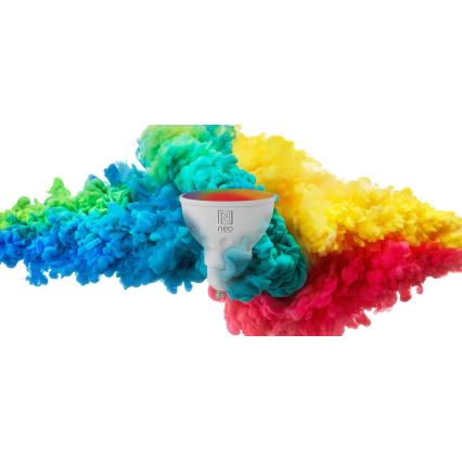 Immax NEO 07724L -Lâmpada com regulação  LED RGB+CCT GU10/4,8W/230V 2700K Wi-Fi Tuya