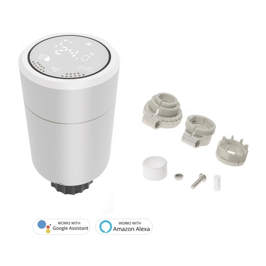 Immax NEO 07732A - CONJUNTO 3x Cabeça termostática 2xAA/3V Tuya