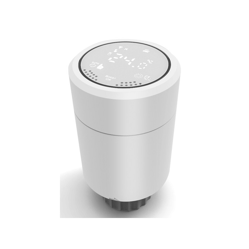 Immax NEO 07732B - CONJUNTO 2x Cabeça termostática + BRIDGE PRO v2 2xAA/3V Tuya