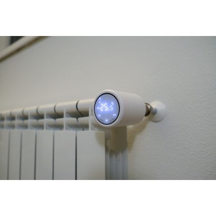 Immax NEO 07732C- CONJUNTO 4x Cabeça termostática + BRIDGE PRO v3 2xAA/3V Wi-Fi Tuya