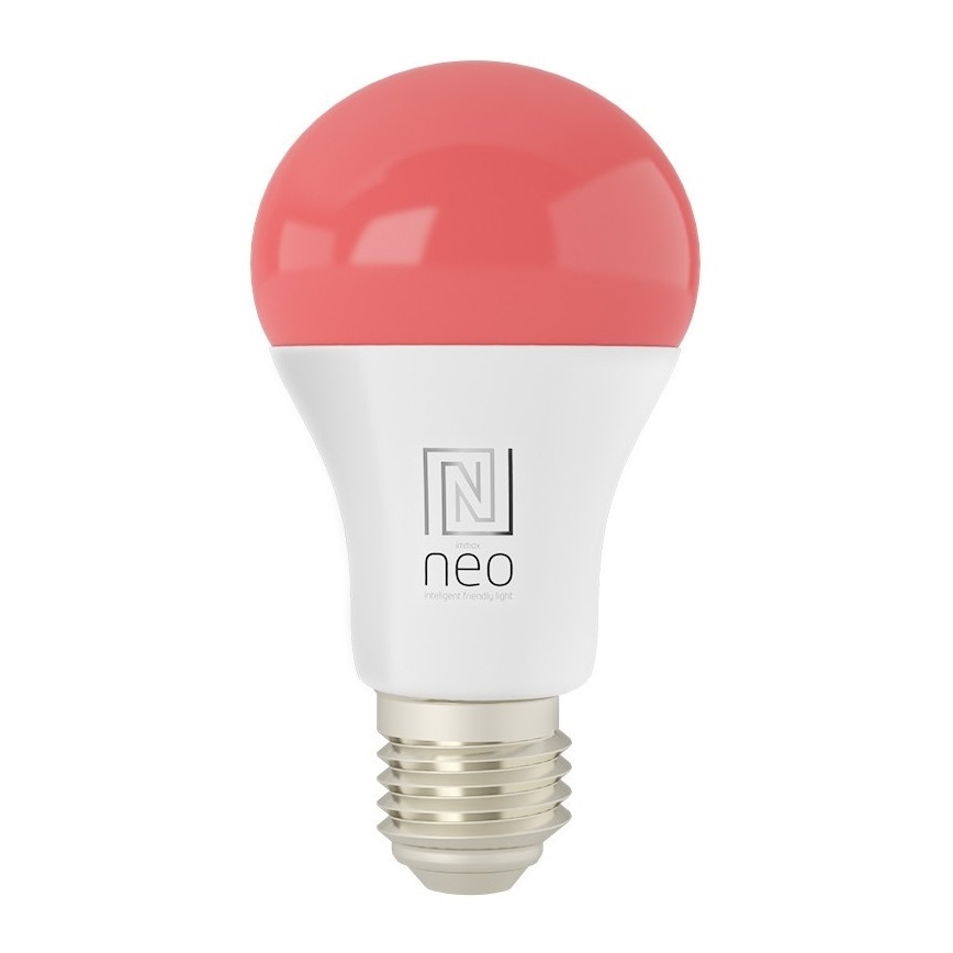 Immax NEO 07733L - LED RGB+CCT Lâmpada com regulação NEO LITE E27/11W/230V 2700 - 6500K Wi-Fi Tuya