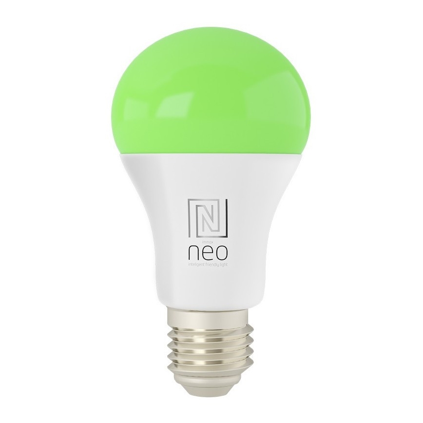 Immax NEO 07733L - LED RGB+CCT Lâmpada com regulação NEO LITE E27/11W/230V 2700 - 6500K Wi-Fi Tuya