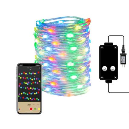 Immax NEO 07736L - Fita LED RGB regulável para exterior NEO LITE LED/8,4W/230V 16 m IP44 Wi-Fi Tuya