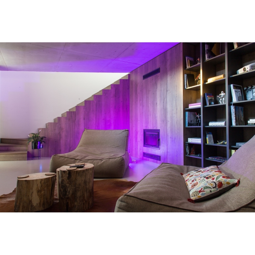 Immax NEO 07745CDO - Pack de 3 Lâmpadas LED RGB+CCT Dimerizáveis E14/6W/230V Tuya Wi‑Fi + comando remoto