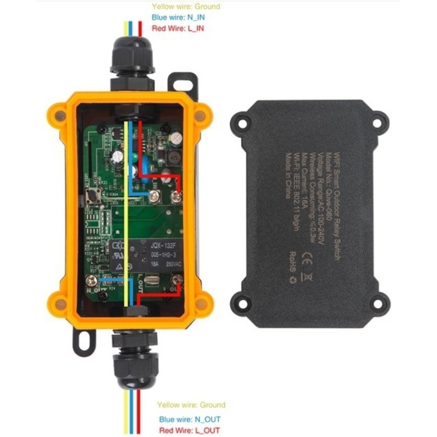 Immax NEO 07746L - Interruptor inteligente de exterior NEO LITE 3680W/230V/16A IP68 Wi-Fi Tuya