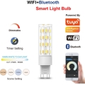 Immax NEO 07763CDO - Pack de 3 lâmpadas LED CCT dimerizáveis G9/4W/230V Wi‑Fi Tuya + controlo remoto