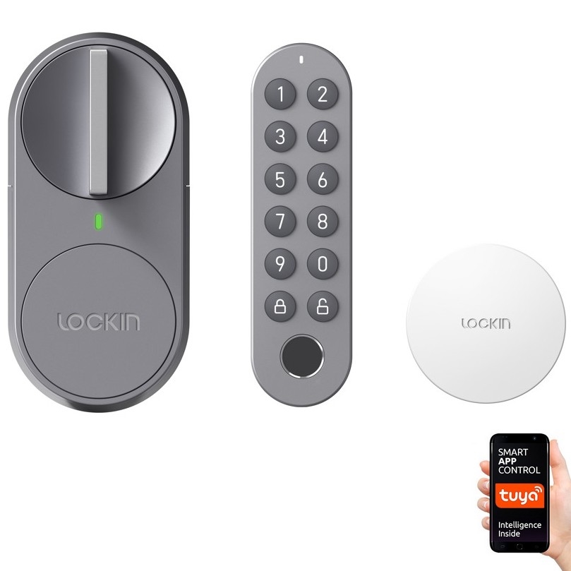 Immax NEO 07764L - Fechadura de porta com teclado e portal inteligente Tuya