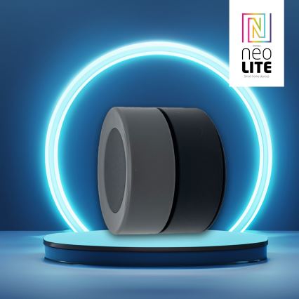 Immax NEO 07768L - Regulador de intensidade luminosa inteligente e rotativo 1xCR2032 Tuya