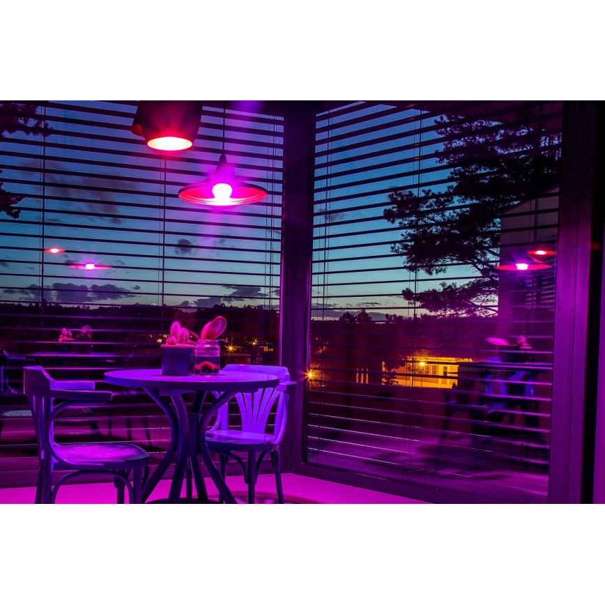 Immax NEO 07794CDO - Pack de 3 lâmpadas LED RGB+CCT reguláveis E27/14W/230V 2700K-6500K Tuya Wi-Fi + comando remoto