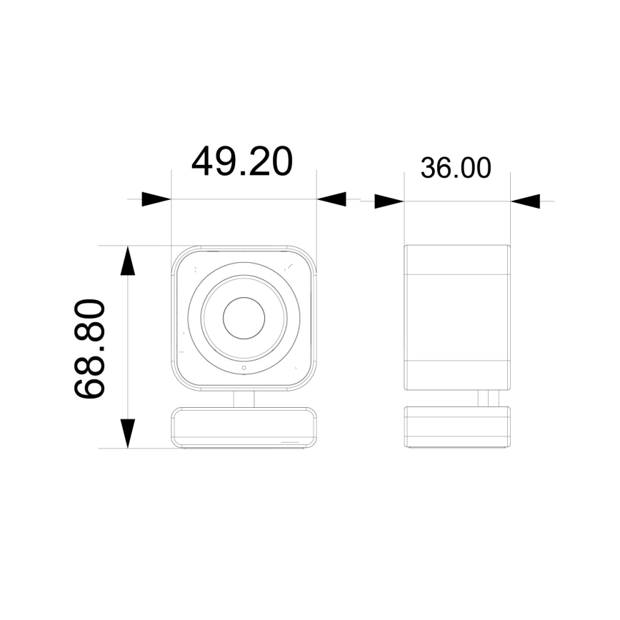 Immax NEO 07796L-Câmara inteligente de interior com sensor LITTLE CUBE 3MP 5V Wi-Fi Tuya