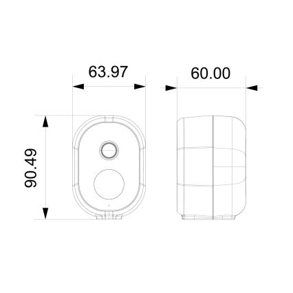 Immax NEO 07802L - Câmera solar inteligente para exterior com sensor BARREL 5000 mAh Wi-Fi Tuya IP65