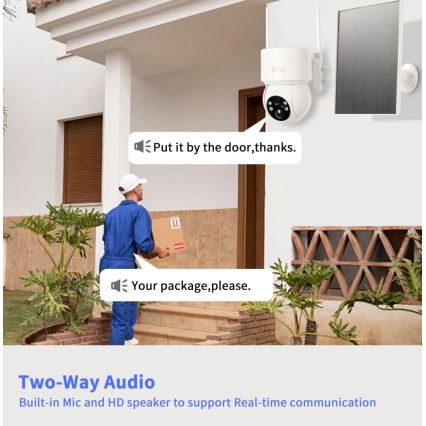 Immax NEO 07803L - Câmera solar externa inteligente com sensor SENTRY 6000 mAh Wi-Fi Tuya IP65