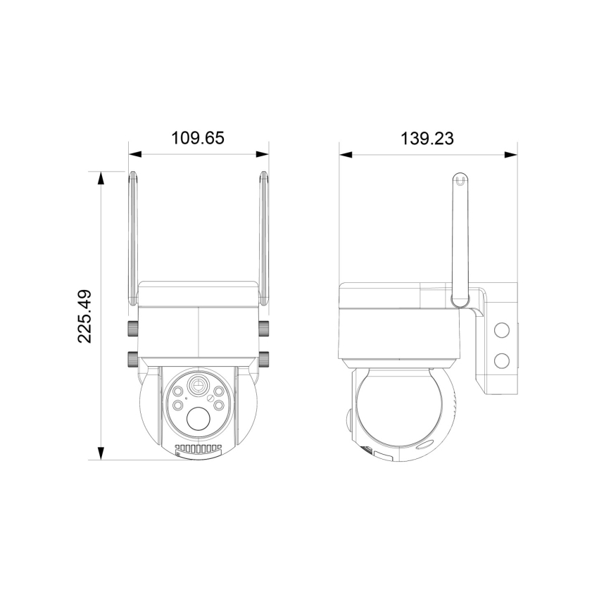 Immax NEO 07803L - Câmera solar externa inteligente com sensor SENTRY 6000 mAh Wi-Fi Tuya IP65