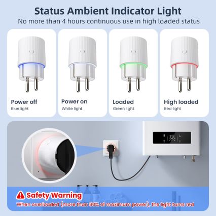 Immax NEO 07812L - Tomada inteligente E 3500W Tuya Wi-Fi