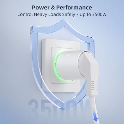 Immax NEO 07813L - Tomada inteligente F 3500W Tuya Wi-Fi