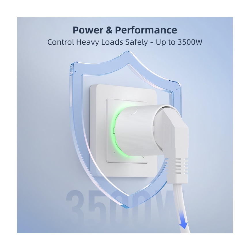 Immax NEO 07813L - Tomada inteligente F 3500W Tuya Wi-Fi