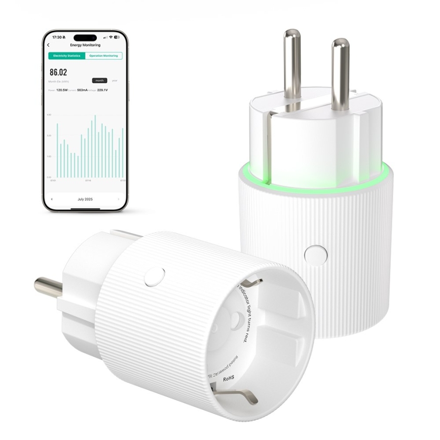 Immax NEO 07813L - Tomada inteligente F 3500W Tuya Wi-Fi