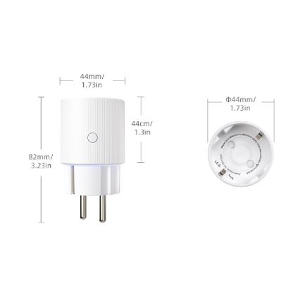 Immax NEO 07813L - Tomada inteligente F 3500W Tuya Wi-Fi
