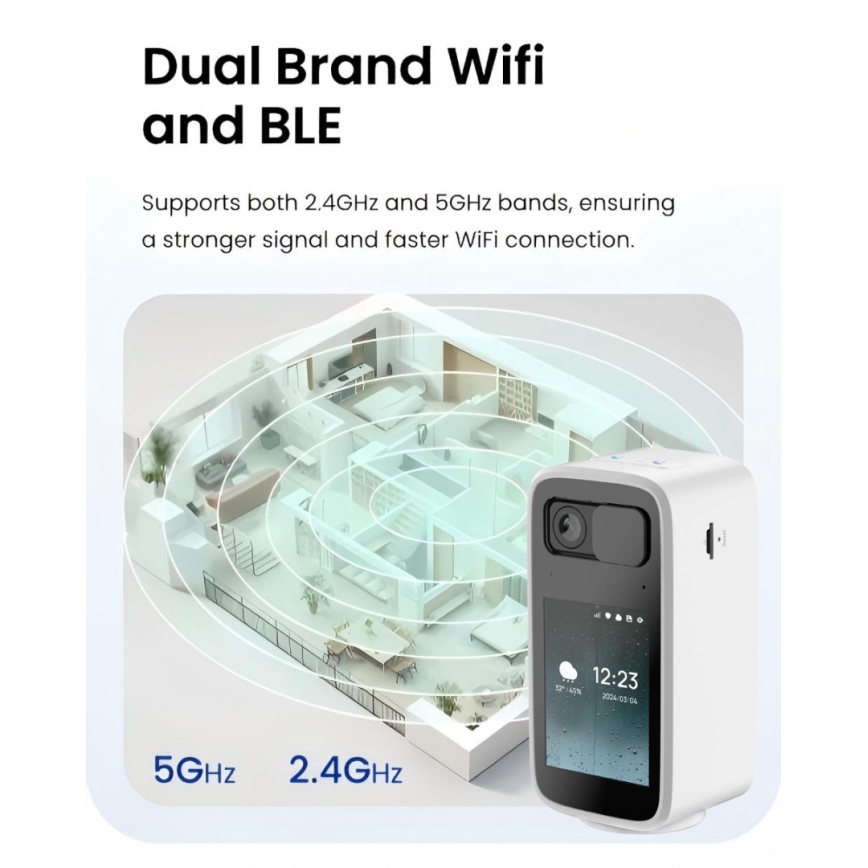Immax NEO 07814L - Câmara de interior inteligente com sensor de 4 MP, 5V e Wi-Fi