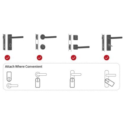 Immax NEO 07815L - Fechadura inteligente de porta com teclado, 4xAA + 2xAA, compatível com Tuya