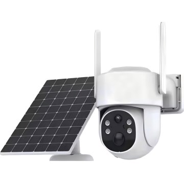 Immax NEO 07820L - Câmara solar inteligente para exterior com sensor, bateria de 6000 mAh, IP65