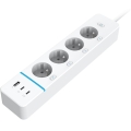 Immax NEO 07821L - Cabo de extensão inteligente NEO LITE 4 tomadas AC + 1x USB + 2x USB-C Tuya Wi-Fi