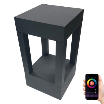 Immax NEO 07902L - LED RGB+CCT Regulação exterior candeeiro NEO LITE CUBE LED/10W/230V 2700-6500K IP67 Wi-Fi Tuya preto