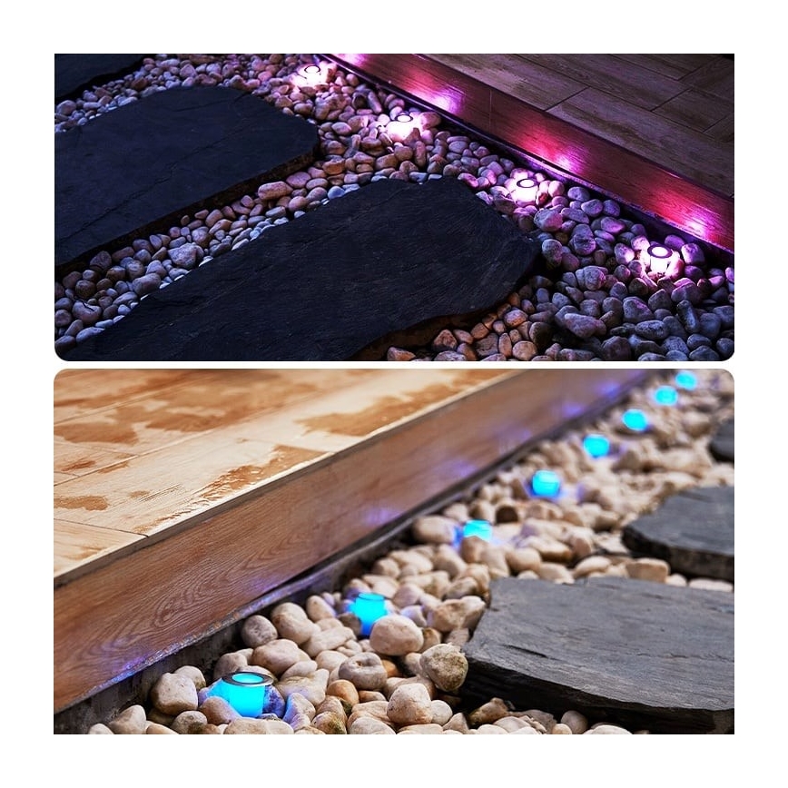 Immax NEO 07905L - Luminária solar LED RGB regulável ESTRELAS 8xLED/0,25W/5V IP65 Tuya 2200 mAh