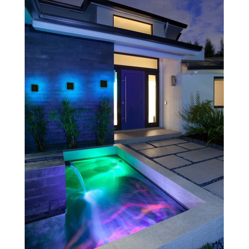 Immax NEO 07911L - Luminária solar LED RGB regulável com sensor NEO LITE LED/1W/5V quadrada IP54 Tuya 1300 mAh