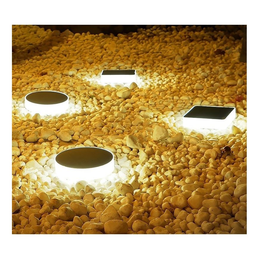 Immax NEO 07911L - Luminária solar LED RGB regulável com sensor NEO LITE LED/1W/5V quadrada IP54 Tuya 1300 mAh