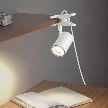 Immax NEO 08292L - Luminária com clip PUNTO 1xGU10/9W/230V branca