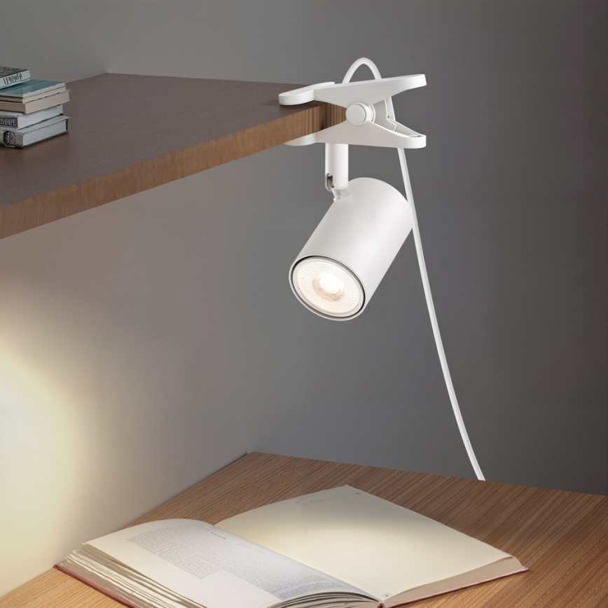 Immax NEO 08292L - Luminária com clip PUNTO 1xGU10/9W/230V branca