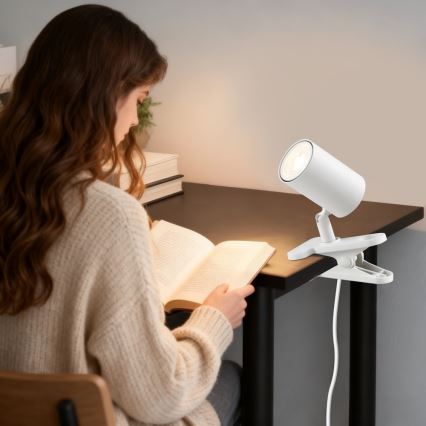 Immax NEO 08292L - Luminária com clip PUNTO 1xGU10/9W/230V branca