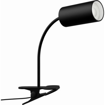 Immax NEO 08293L - Luminária flexível com clipe PUNTO 1xGU10/9W/230V preta