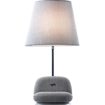 Immax NEO 09109L - LED Candeeiro de mesa LED dimerizável com carregamento sem fios Qi SOFA LED/6W/230V cinzento