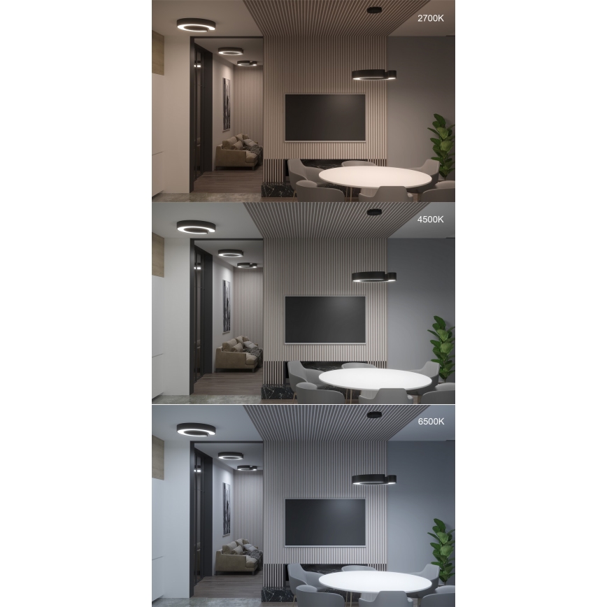 Immax NEO 7133 - LED SMART Iluminação de teto com regulação CÉČKO LED/52W/230V + controlo remoto 60 cm Tuya ZigBee